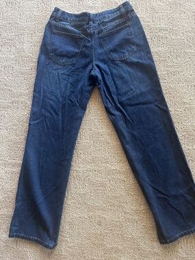 Gaiety Straight Leg Loose Fit Mid Rise Stretch 5 Pocket Jeans